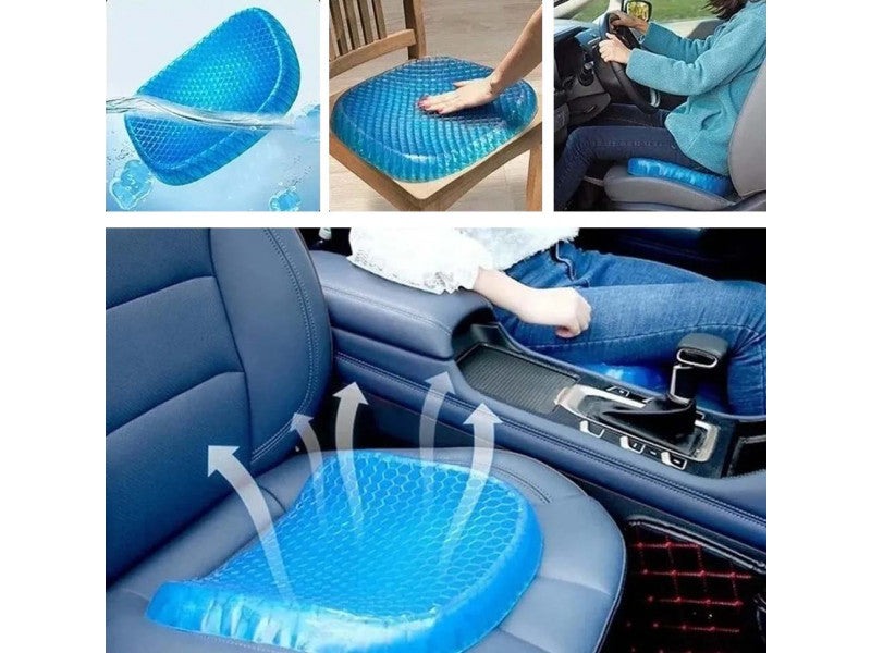 Cojín Ortopédico de Gel – Mejora el Dolor de Espalda y Cóccix, ideal si pasas muchas horas sentado + Funda Últimas unidades ✅