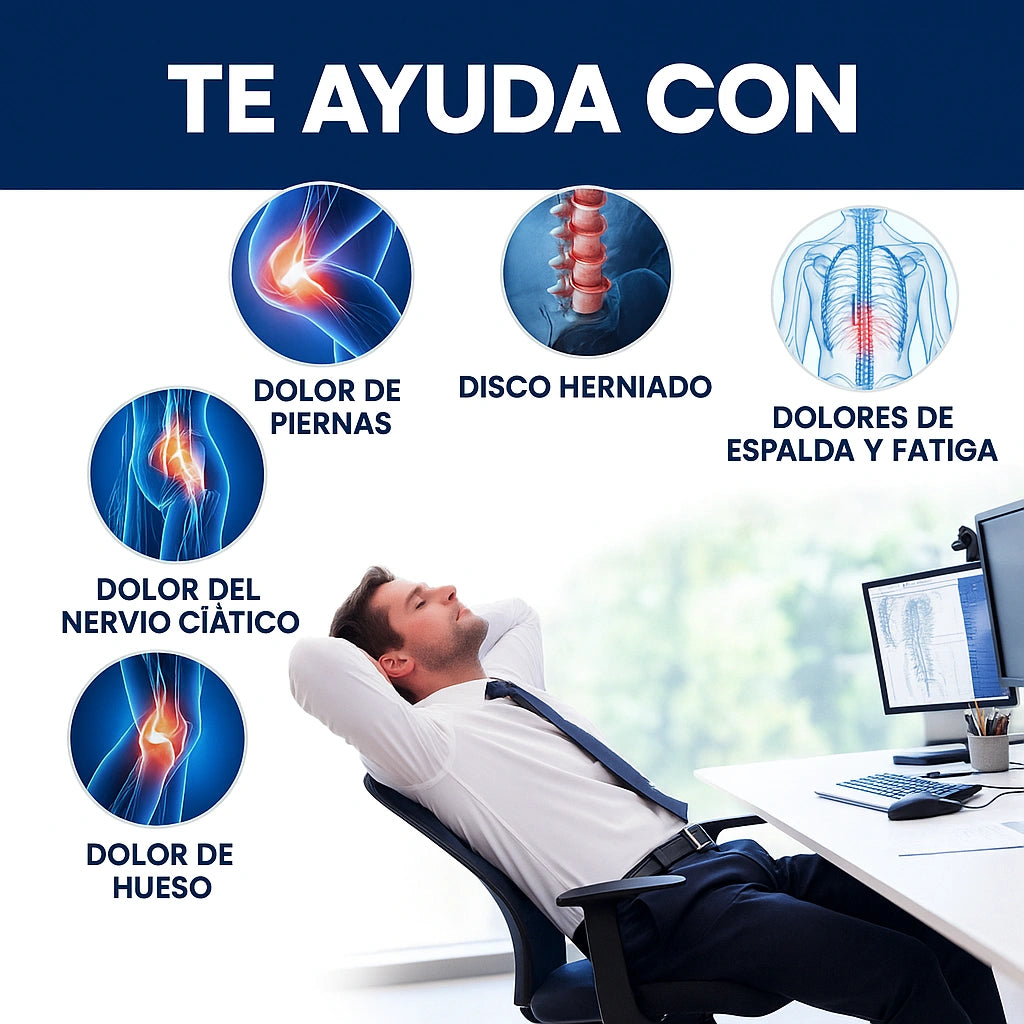 Cojín Ortopédico de Gel – Mejora el Dolor de Espalda y Cóccix, ideal si pasas muchas horas sentado + Funda Últimas unidades ✅