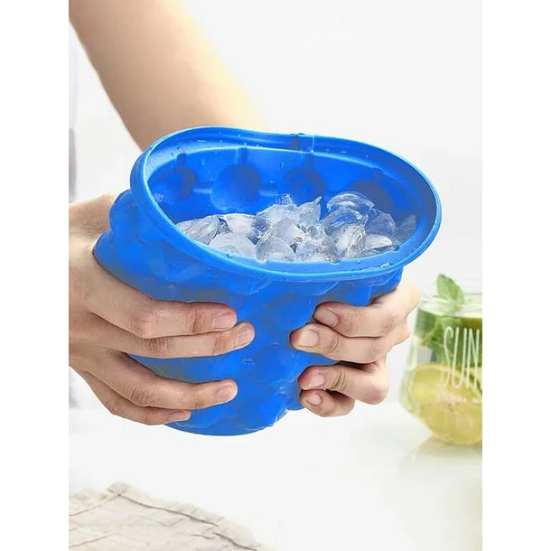 ¡Despídete del desorden y disfruta todo bien frio ❄️ Molde de Hielo 2 en 1 con Tapa. Multifuncional, portátil y efectivo 50% hoy