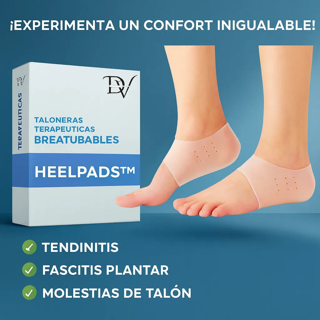 Taloneras Ortopédicas Invisibles transpirables - HeelPads™ I Pocas Unidades Disponibles 📊